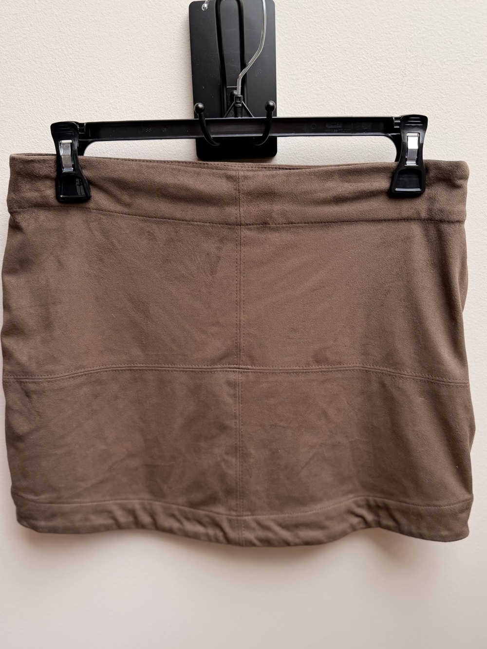 Mud Pie Taupe Stretch Mini Skirt